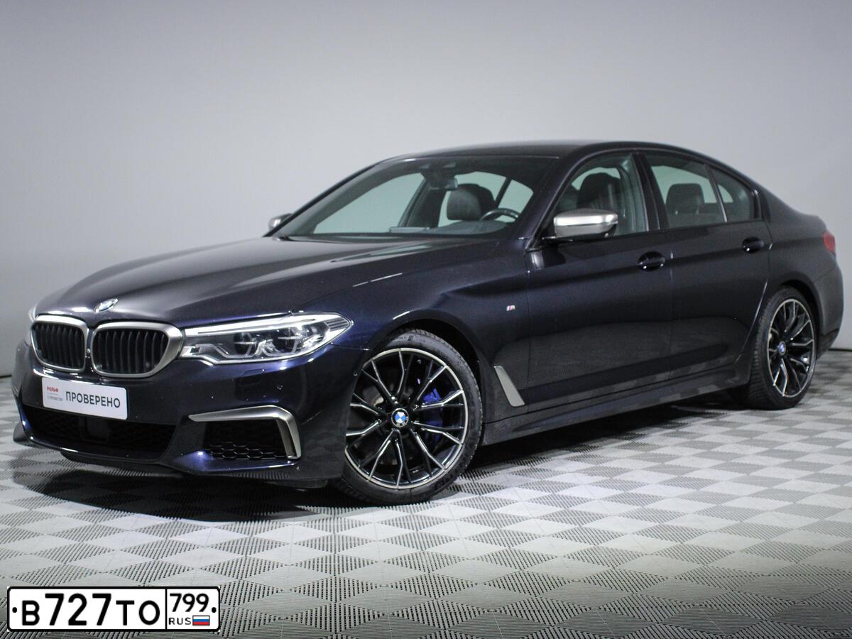 Фото автомобиля BMW SERIE 5, 2019 — госномер В727ТО799. Цвет: ЧЕРНЫЙ
