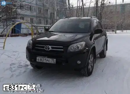 Фото автомобиля TOYOTA RAV4, 2008 — госномер Е831РС75. Цвет: ЧЕРНЫЙ