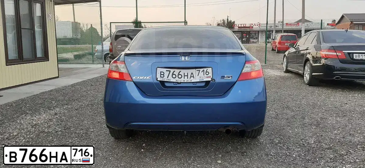 Фото автомобиля HONDA CIVIC, 2010 — госномер А594ВУ193. Цвет: синий