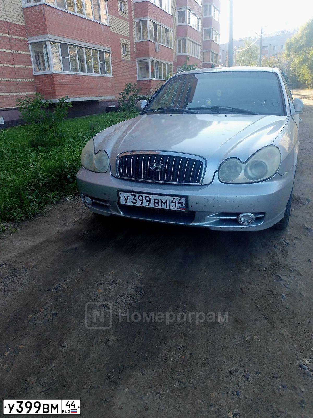 Фото автомобиля TAGAZ SONATA, 2004 — госномер У399ВМ44. Цвет: СЕРЫЙ