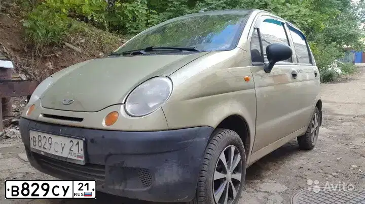 Фото автомобиля DAEWOO MATIZ, 2008 — госномер Е953ТР21. Цвет: ПЕСОЧНО-БЕЖЕВЫЙ