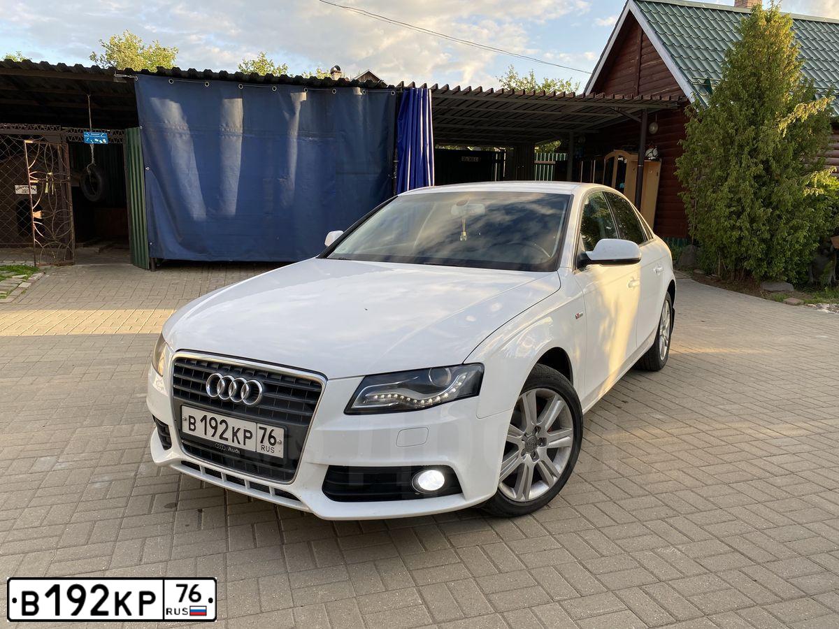 Фото автомобиля АУДИ A4, 2010 — госномер Н462ХР76. Цвет: Белый