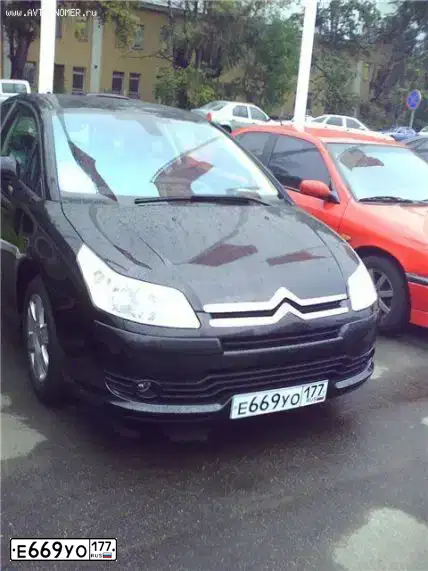 Фото автомобиля CITROEN C4, 2007 — госномер Х196УА790. Цвет: ЧЕРНЫЙ