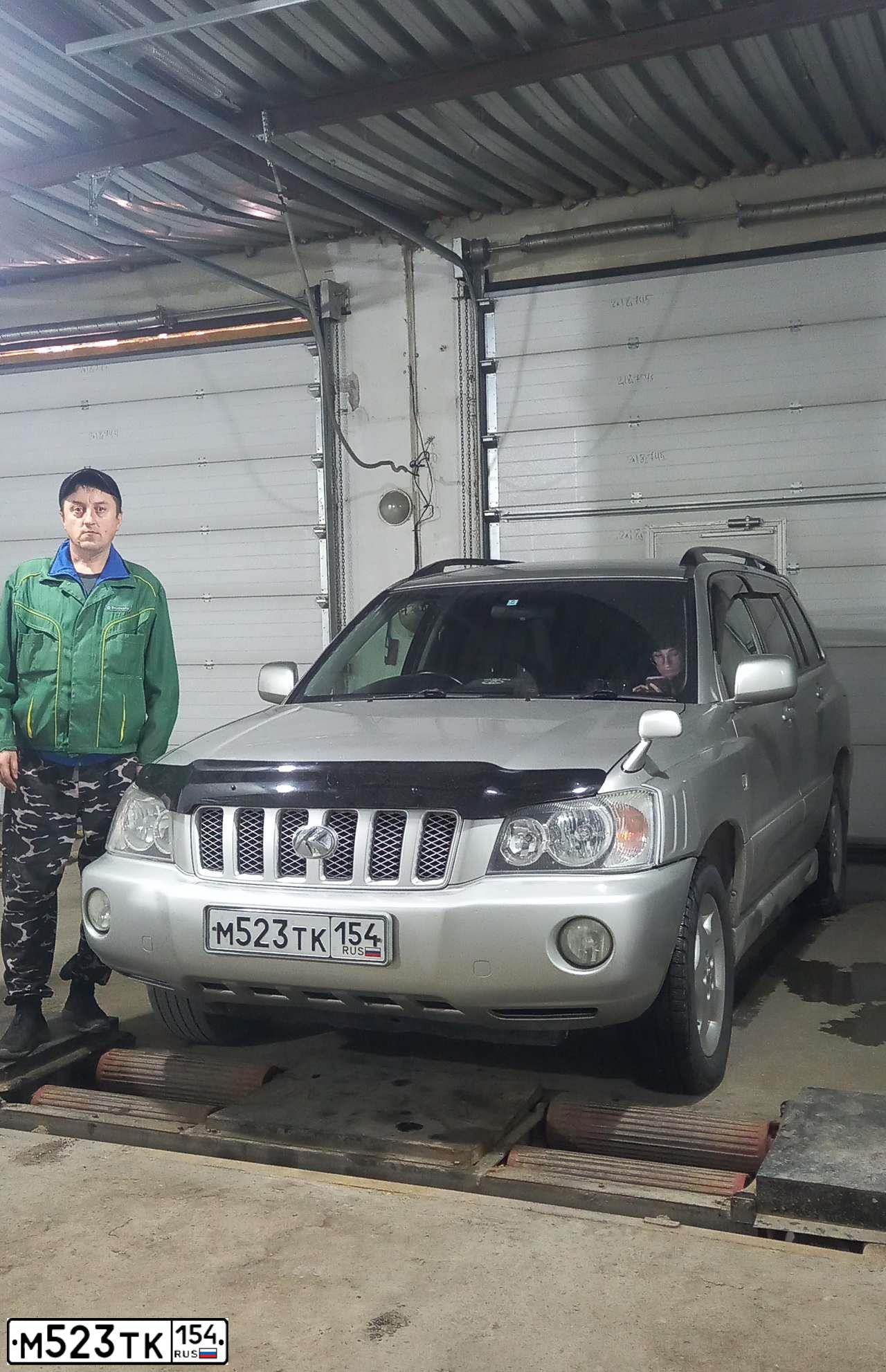 Фото автомобиля TOYOTA KLUGER, 2001 — госномер В407ММ155