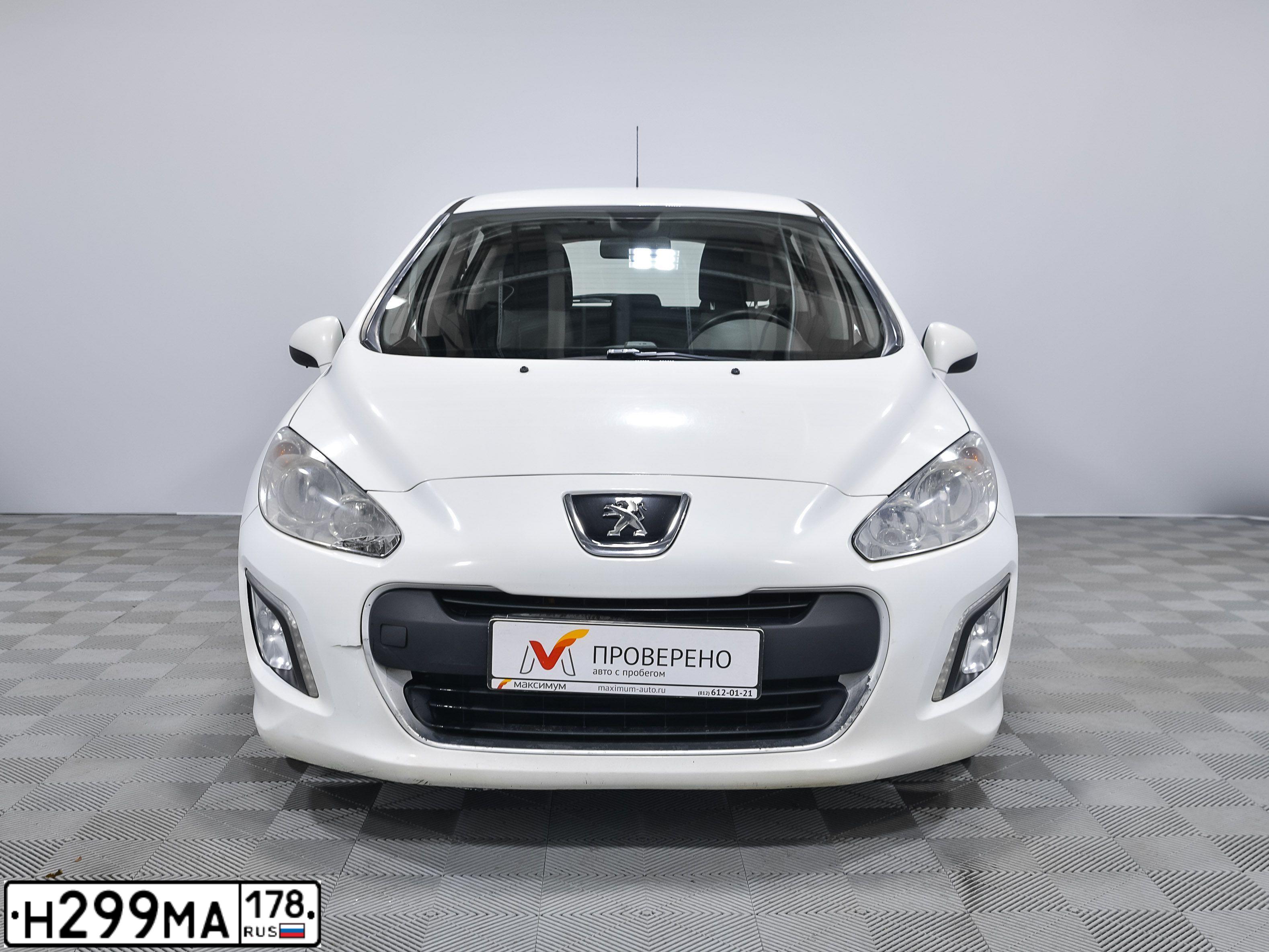 Фото автомобиля PEUGEOT 308, 2012 — госномер А286ХС147. Цвет: Белый