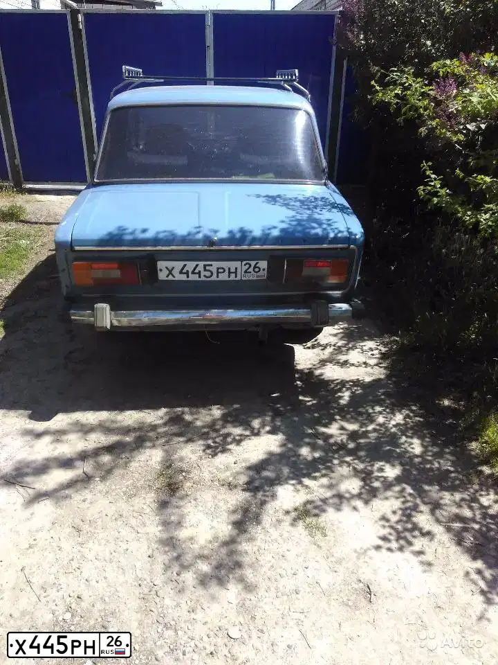 Фото автомобиля LADA 2106, 1991 — госномер Х445РН26. Цвет: СИНИЙ
