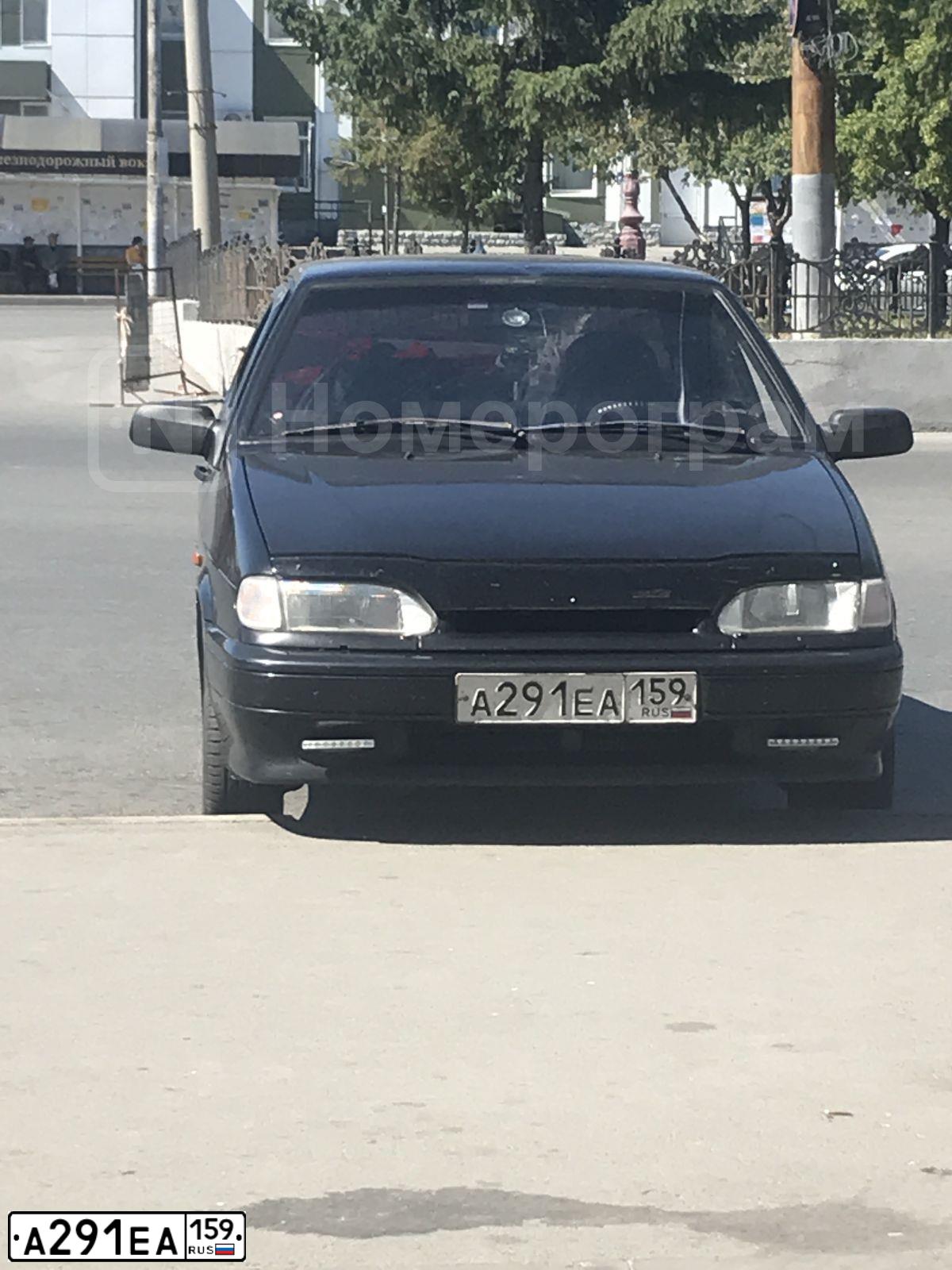 Фото автомобиля LADA 2115 SAMARA, 2011 — госномер А291ЕА159. Цвет: Сине-Черный