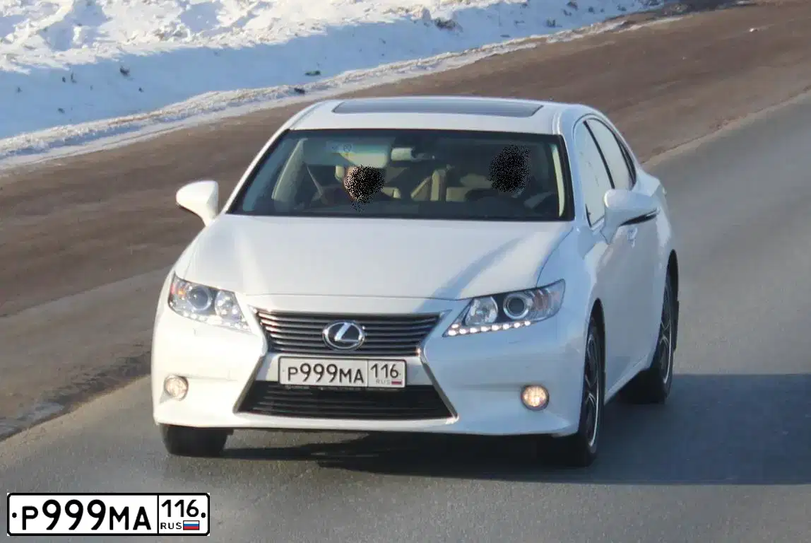 Фото автомобиля LEXUS ES, 2012 — госномер О808ЕМ116. Цвет: Белый