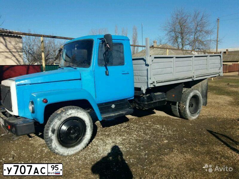 Фото автомобиля GAZ 3307, 1992 — госномер У707АС95. Цвет: ГОЛУБОЙ