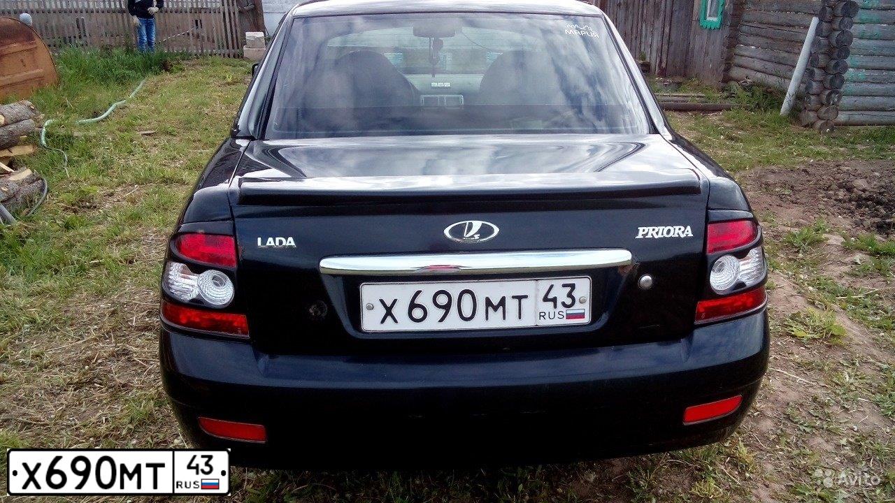 Фото автомобиля LADA 2170 PRIORA, 2008 — госномер Х690МТ43. Цвет: Сине-Черный