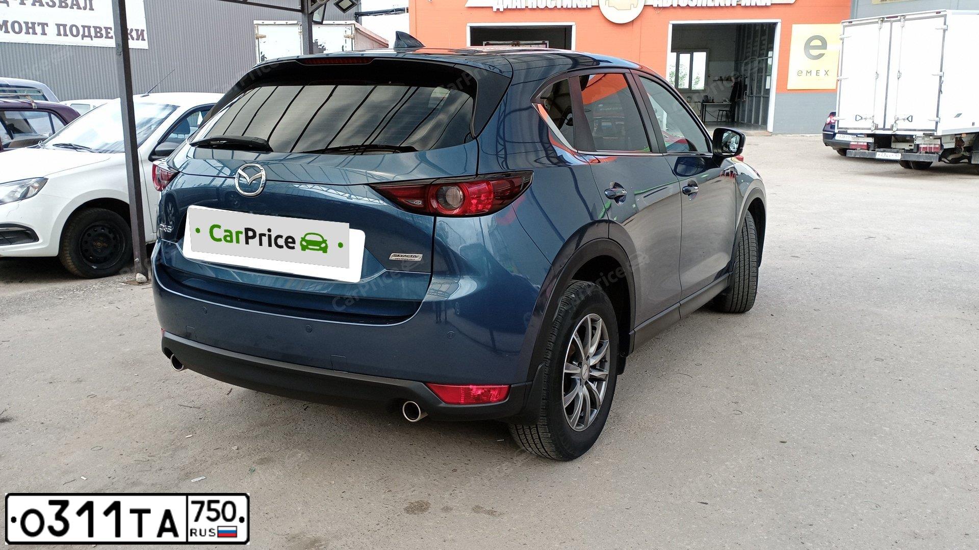 Фото автомобиля MAZDA CX-5, 2017 — госномер С053ЕН40. Цвет: голубой