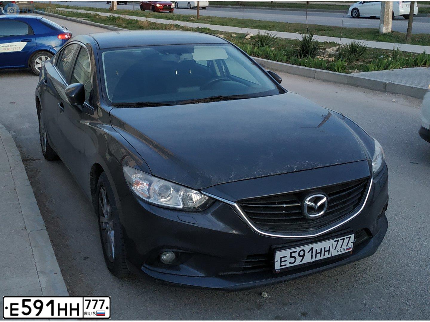 Фото автомобиля MAZDA 6, 2015 — госномер В254АО92. Цвет: СЕРЫЙ