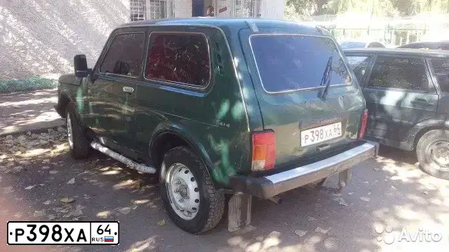 Фото автомобиля LADA 2121 NIVA, 1999 — госномер Н445ОК134. Цвет: ЗЕЛЕНЫЙ