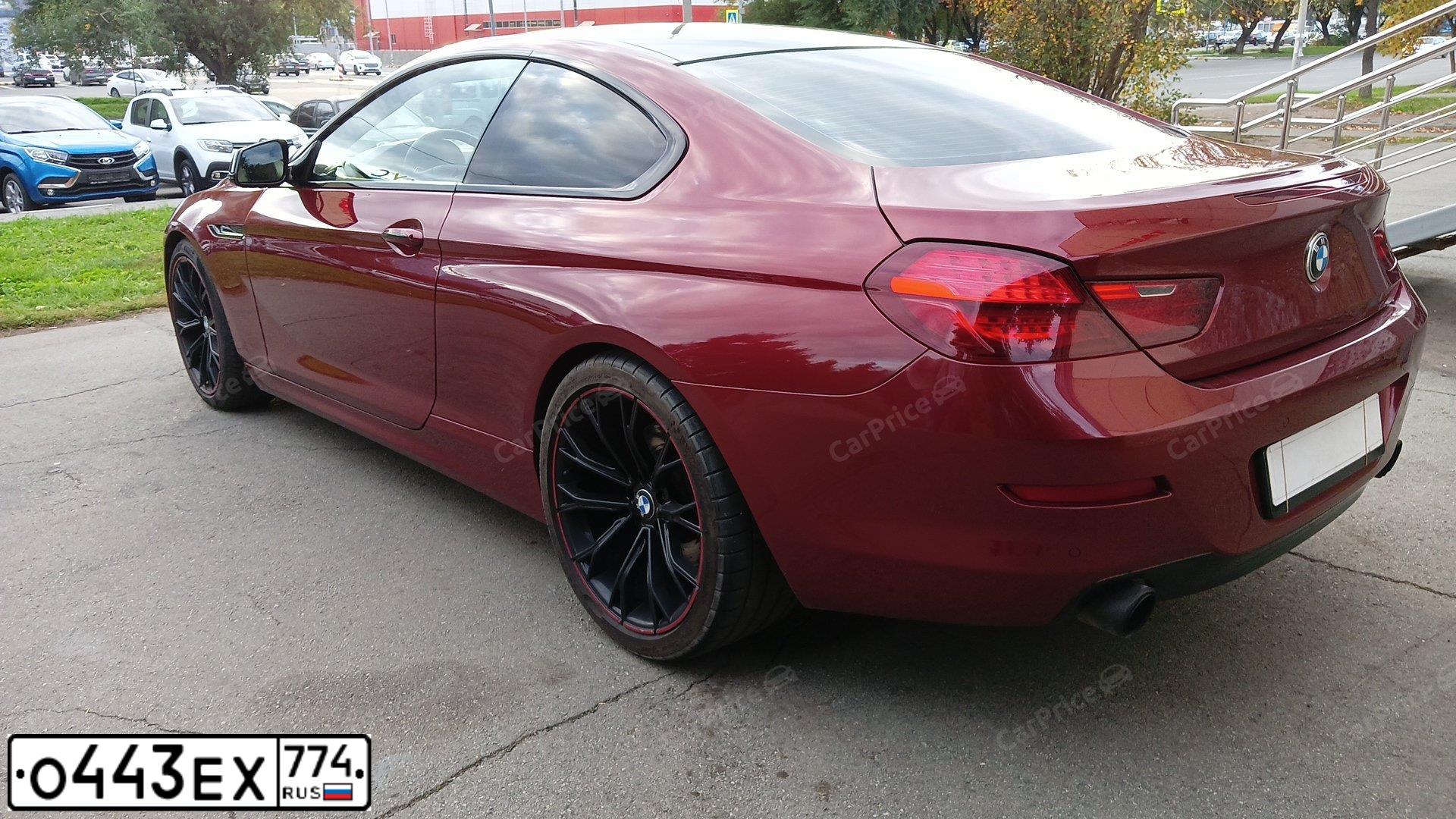 Фото автомобиля BMW SERIE 6, 2011 — госномер М777МХ74. Цвет: Красный