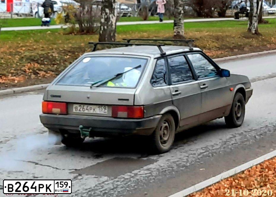 Фото автомобиля LADA 2109 SAMARA, 2002 — госномер В264РК159. Цвет: СЕРЕБРИСТО-СЕРО-ЗЕЛЕНЫЙ