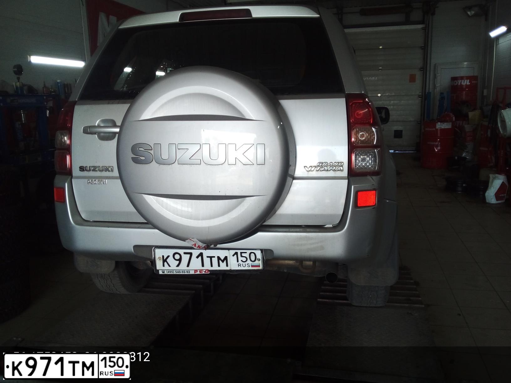 Фото автомобиля SUZUKI /GRAND/ VITARA, 2008 — госномер К971ТМ150. Цвет: СЕРЕБРИСТЫЙ