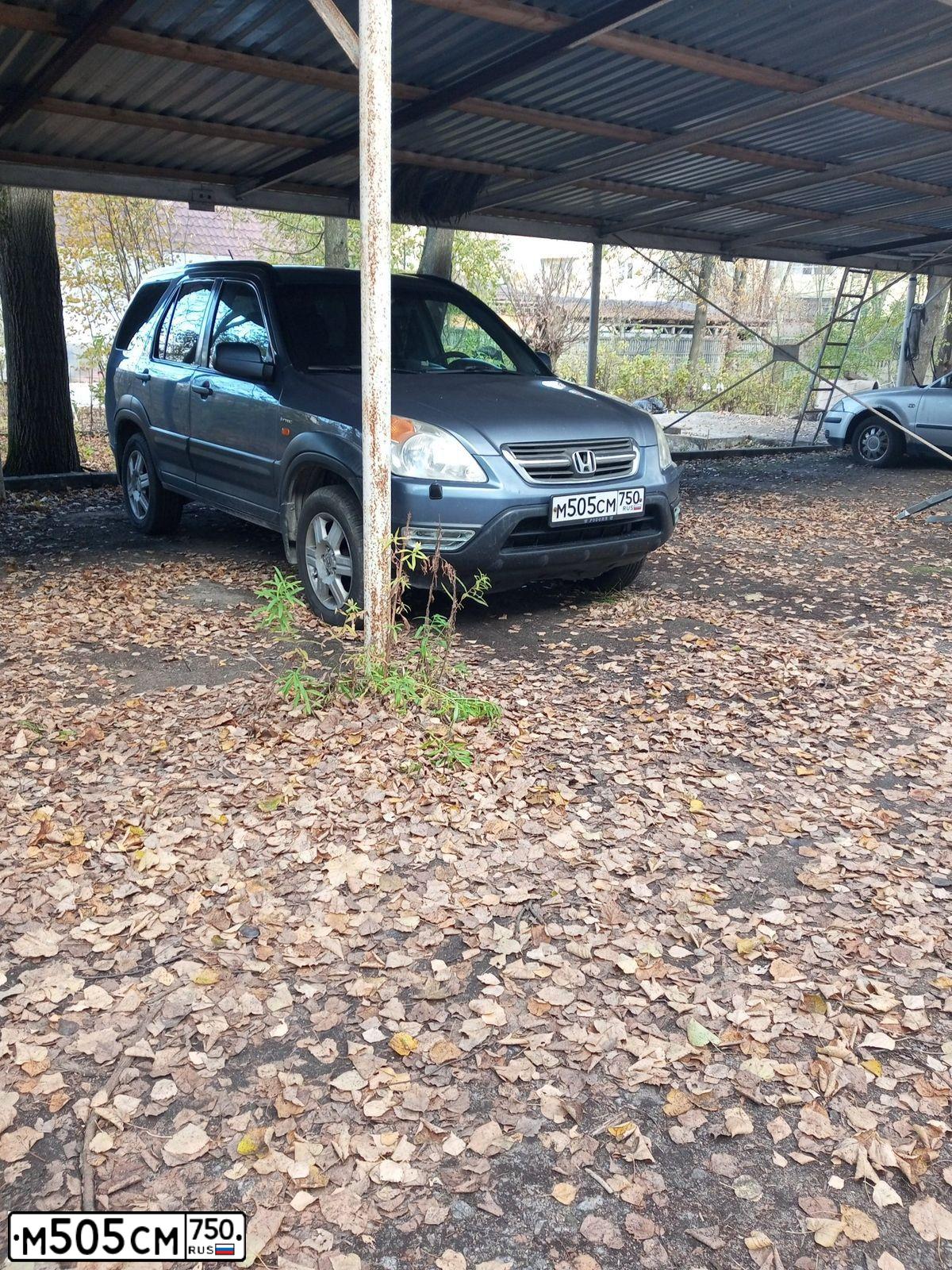 Фото автомобиля HONDA CR-V, 2003 — госномер М505СМ750. Цвет: СВЕТЛО-СИНИЙ