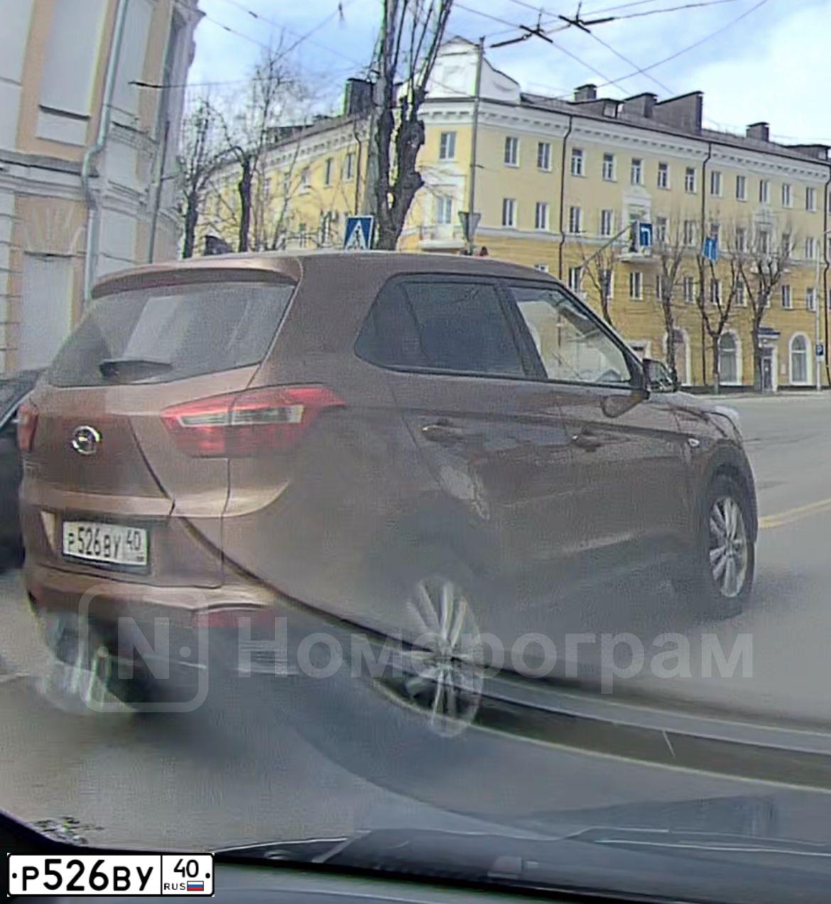 Фото автомобиля HYUNDAI CRETA, 2018 — госномер Р526ВУ40. Цвет: Коричневый