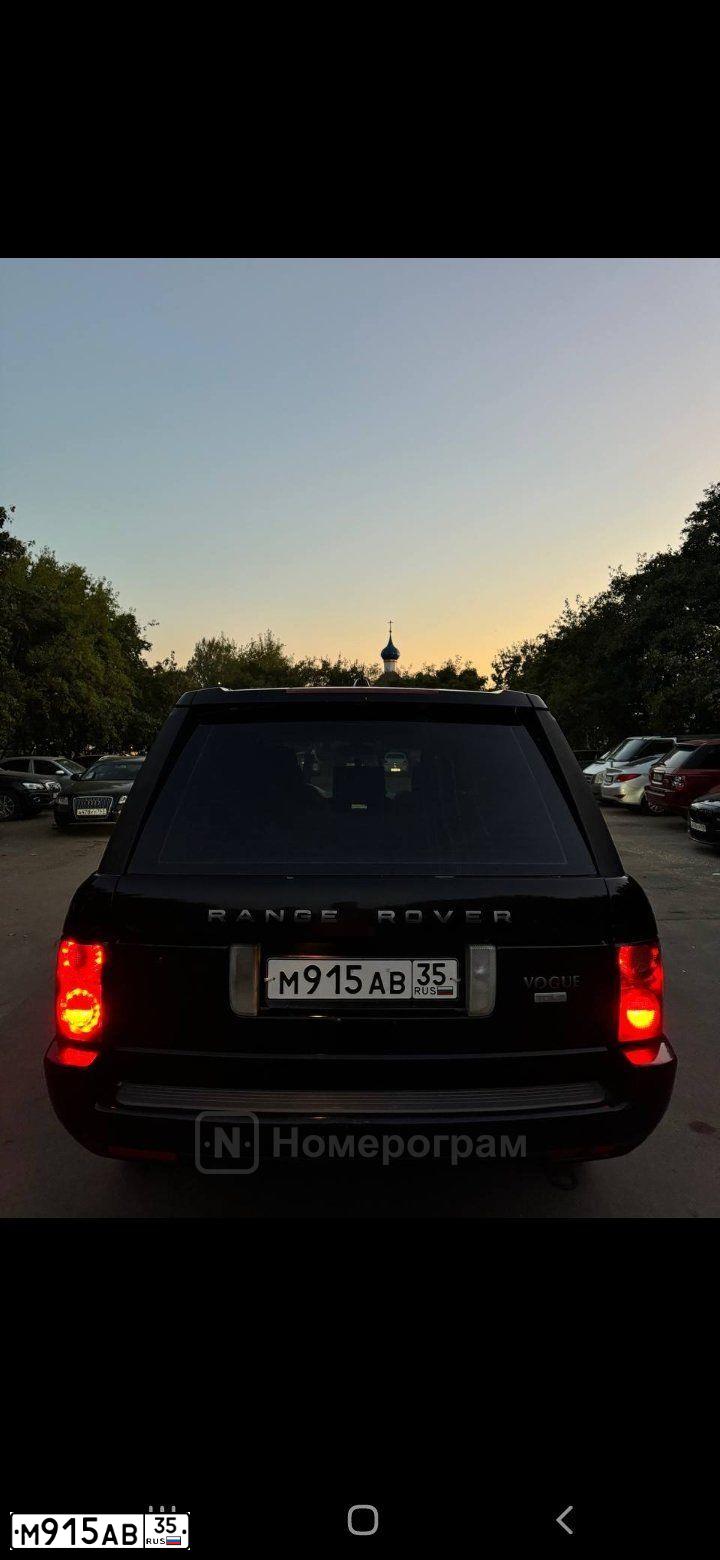 Фото автомобиля LAND ROVER RANGE ROVER, 2008 — госномер Р048ЕС29