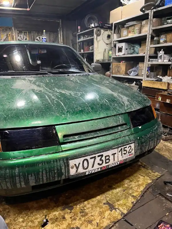Фото автомобиля LADA 2110 LADA, 2000 — госномер У073ВТ152. Цвет: ЗЕЛЕНЫЙ
