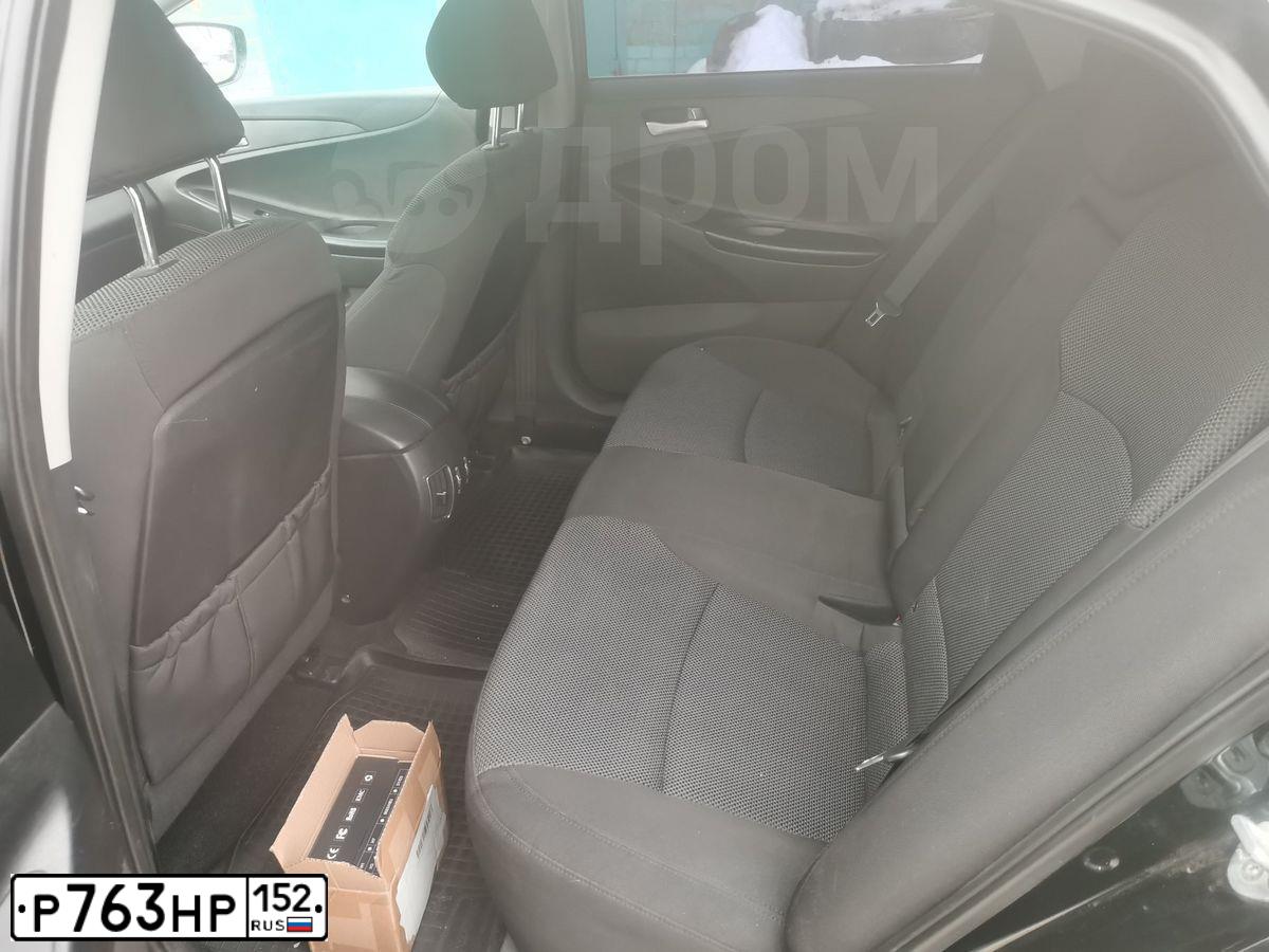 Фото автомобиля HYUNDAI SONATA, 2011 — госномер Р763НР152. Цвет: ЧЕРНЫЙ