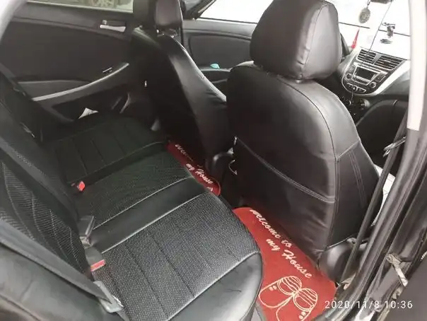 Фото автомобиля HYUNDAI SOLARIS, 2015 — госномер Н908СО62. Цвет: ЧЕРНЫЙ