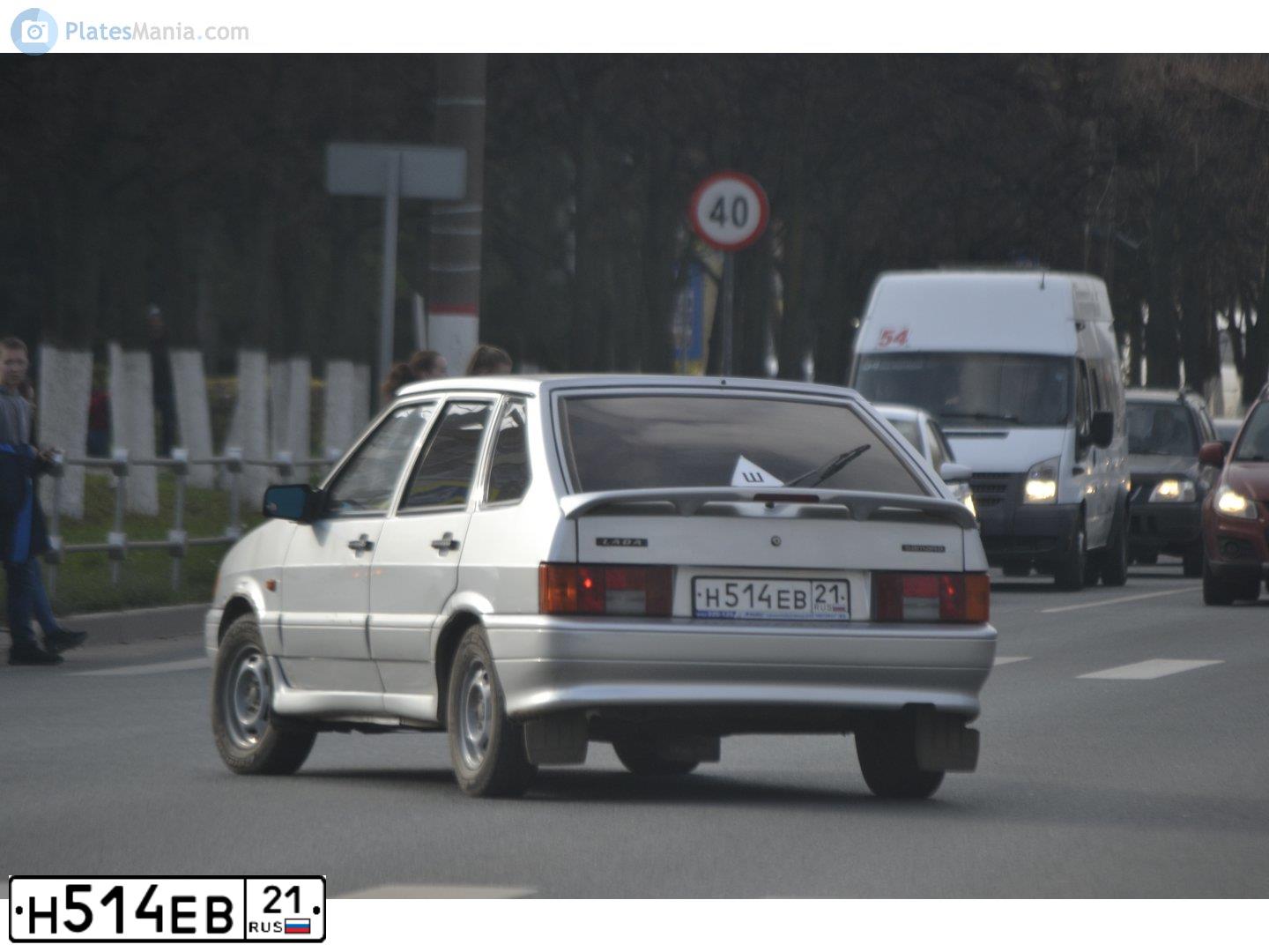 Фото автомобиля LADA 2114, 2007 — госномер У187ВХ180. Цвет: Серебристый