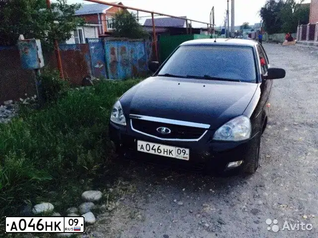 Фото автомобиля LADA PRIORA, 2009 — госномер В608ХО124. Цвет: СИНЕ-ЧЕРНЫЙ