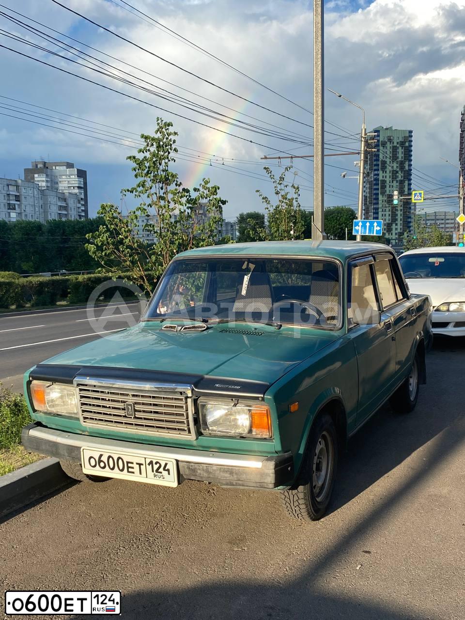 Фото автомобиля LADA 2107, 2001 — госномер О600ЕТ124. Цвет: ЯРКО-БЕЛЫЙ