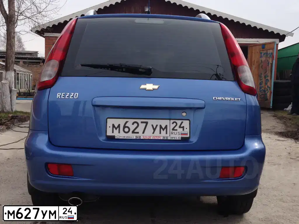 Фото автомобиля CHEVROLET REZZO, 2008 — госномер Р445РЕ142. Цвет: СИНИЙ