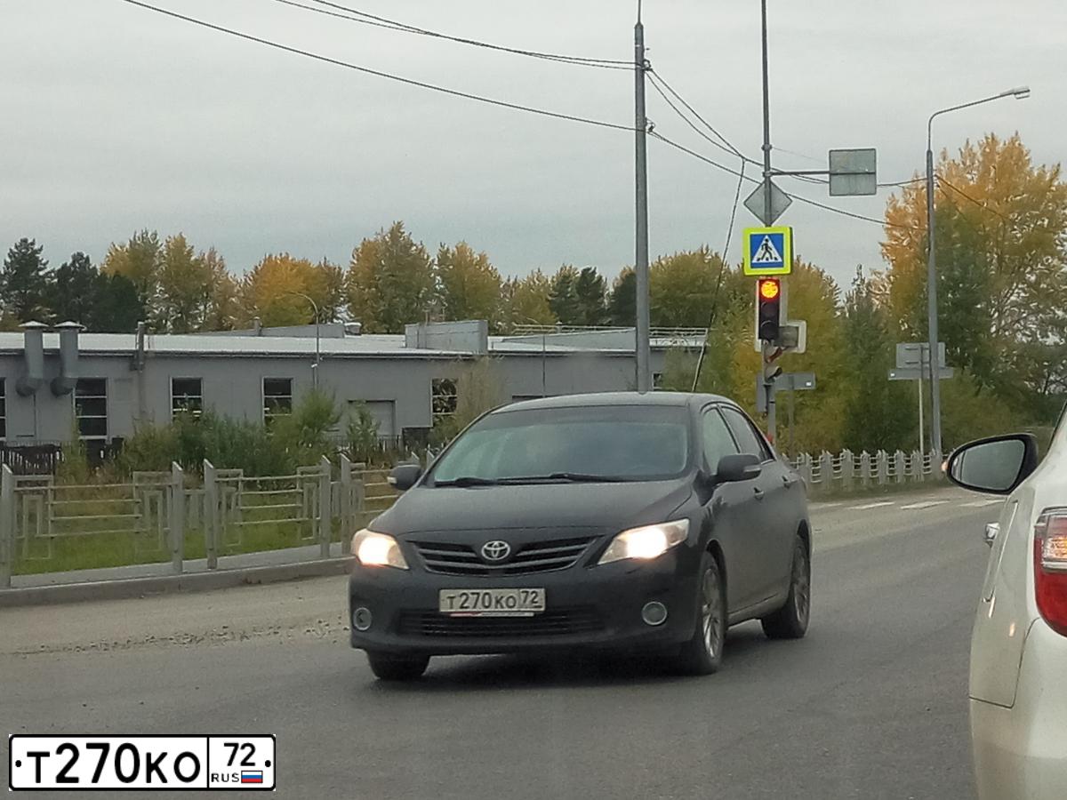 Фото автомобиля TOYOTA COROLLA, 2010 — госномер А598КХ196. Цвет: ЧЕРНЫЙ