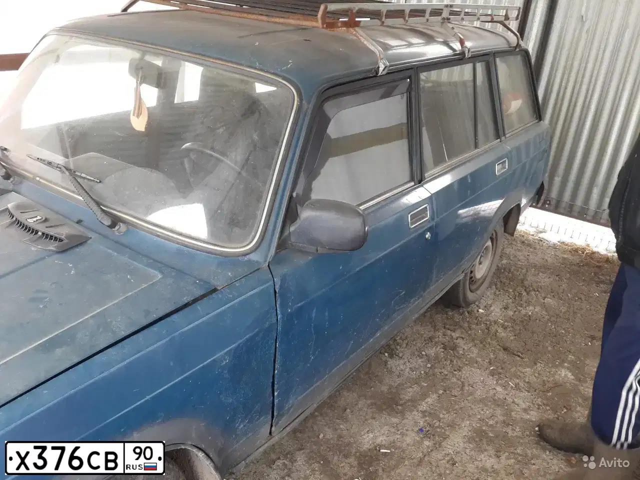 Фото автомобиля LADA 2104, 2002 — госномер Х376СВ90. Цвет: ЗЕЛЕНЫЙ СИНИЙ