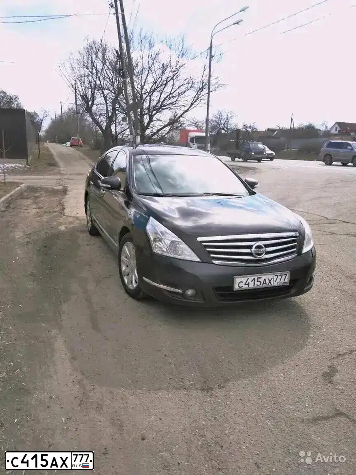 Фото автомобиля NISSAN TEANA, 2008 — госномер М867МХ142. Цвет: ЧЕРНЫЙ