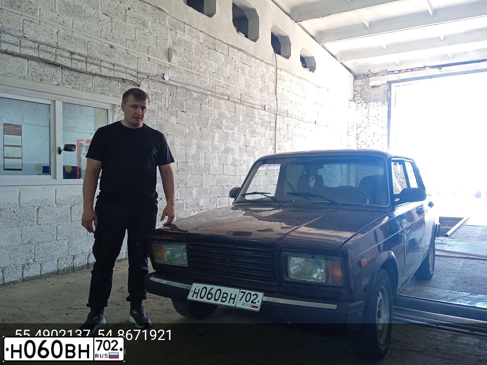 Фото автомобиля LADA 2107, 2006 — госномер Н060ВН702. Цвет: ТЕМНО-ВИШНЕВЫЙ