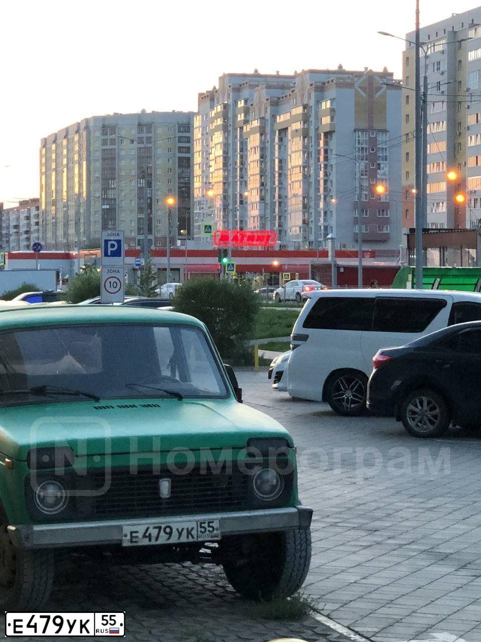 Фото автомобиля LADA 2131 NIVA, 1996 — госномер Е479УК55. Цвет: ЗЕЛЕНЫЙ