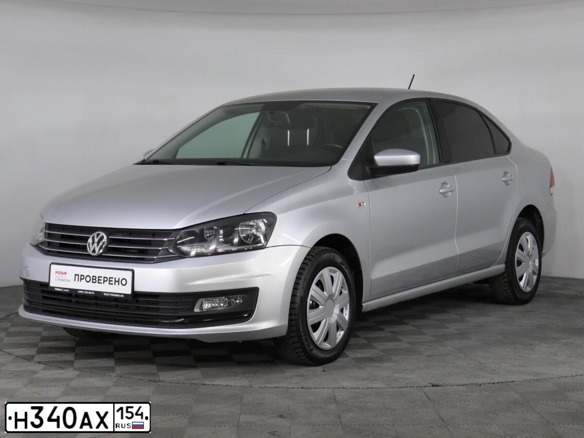 Фото автомобиля VOLKSWAGEN POLO, 2018 — госномер О081ХО790. Цвет: Серебристый