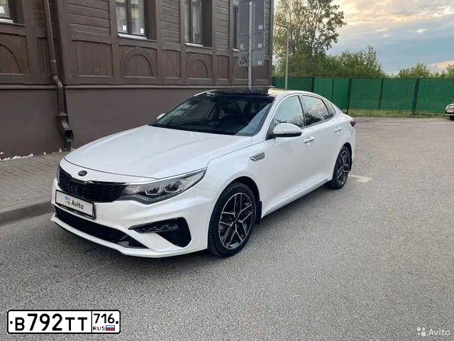 Фото автомобиля KIA MAGENTIS  OPTIMA, 2019 — госномер В792ТТ716. Цвет: БЕЛЫЙ