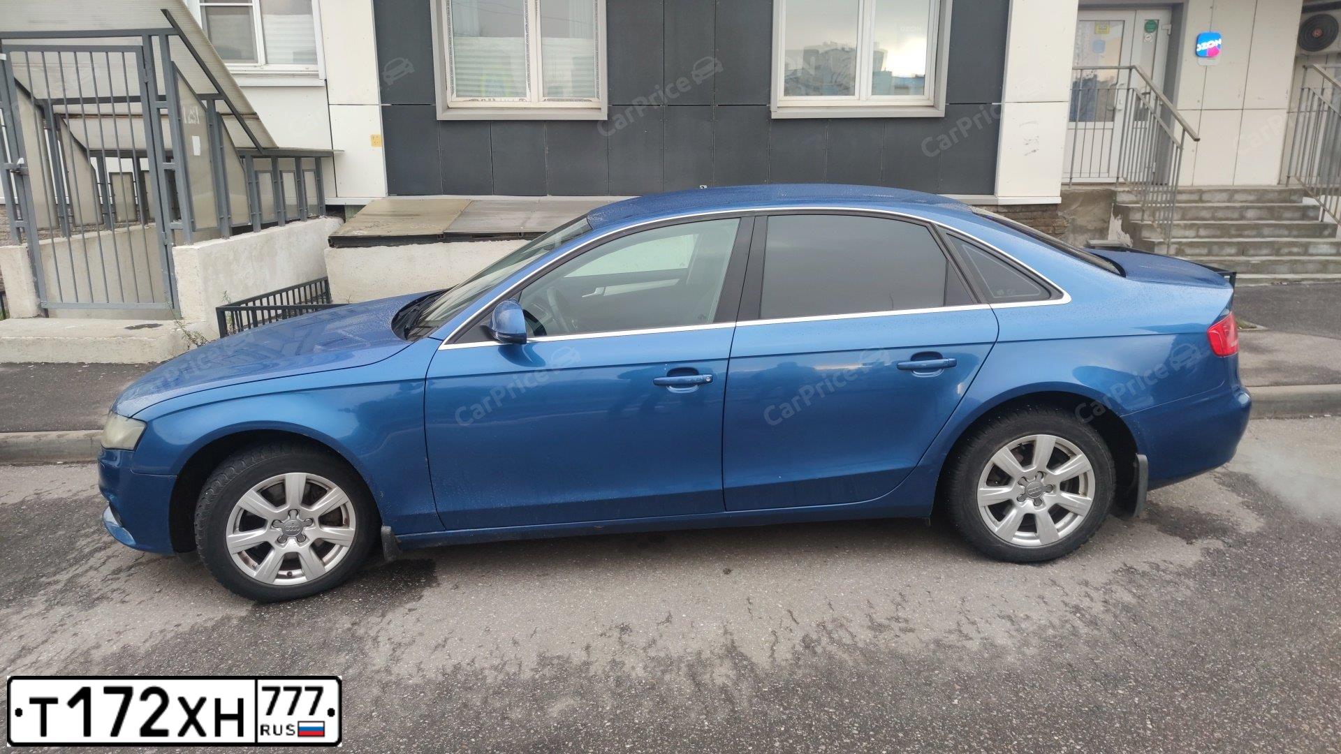 Фото автомобиля AUDI A4, 2009 — госномер С222КМ57. Цвет: синий