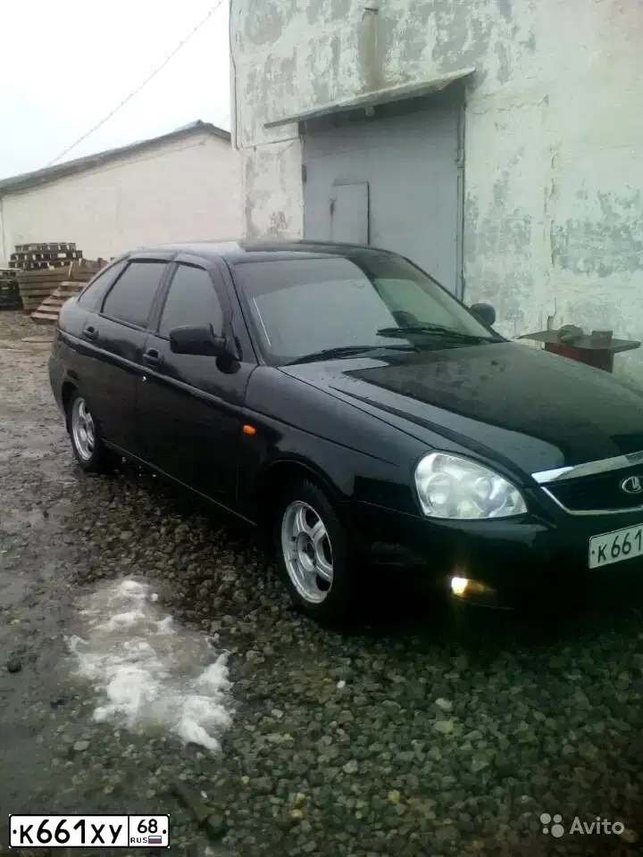 Фото автомобиля LADA 2172 PRIORA, 2009 — госномер У482СО48. Цвет: Сине-Черный