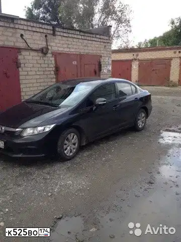 Фото автомобиля HONDA CIVIC, 2012 — госномер С566ВО196. Цвет: ЧЕРНЫЙ