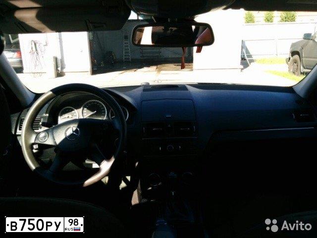 Фото автомобиля MERCEDES C-KLASSE, 2008 — госномер В750РУ98. Цвет: ЧЕРНЫЙ