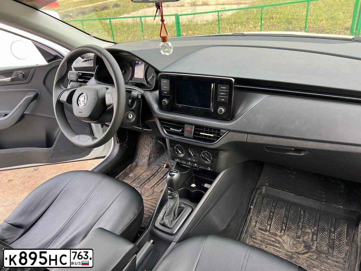 Фото автомобиля SKODA RAPID, 2020 — госномер О416СК716. Цвет: Белый