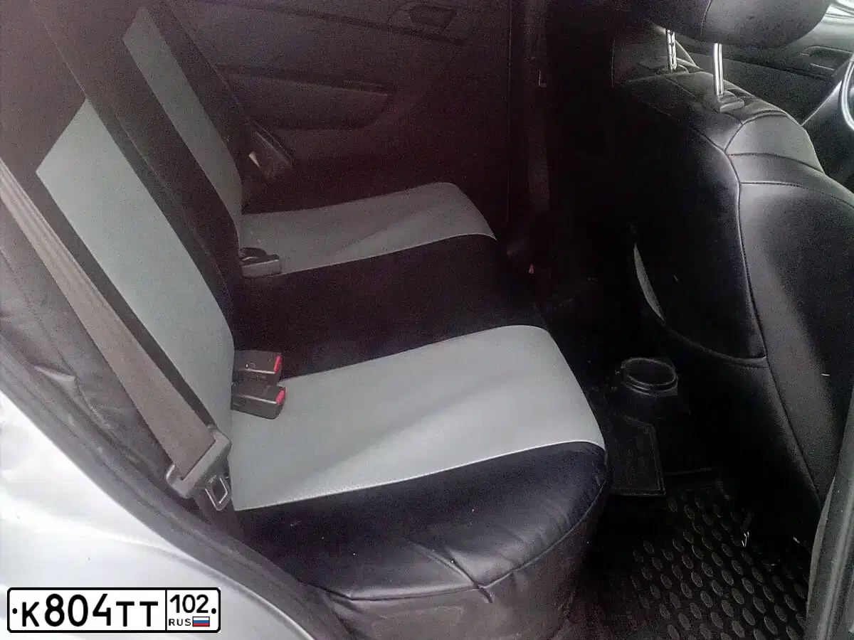 Фото автомобиля CHEVROLET AVEO, 2008 — госномер К804ТТ102. Цвет: Серебристый