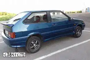 Фото автомобиля LADA 2113 SAMARA, 2005 — госномер А401ЕУ790. Цвет: сине-зеленый