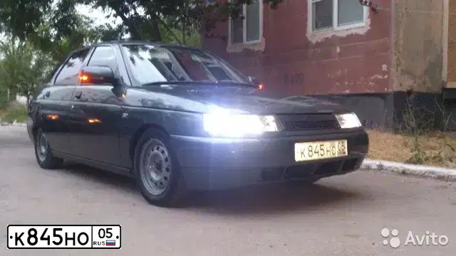 Фото автомобиля LADA 2112 LADA, 2008 — госномер Х437МА05. Цвет: Серо-сине-зеленый