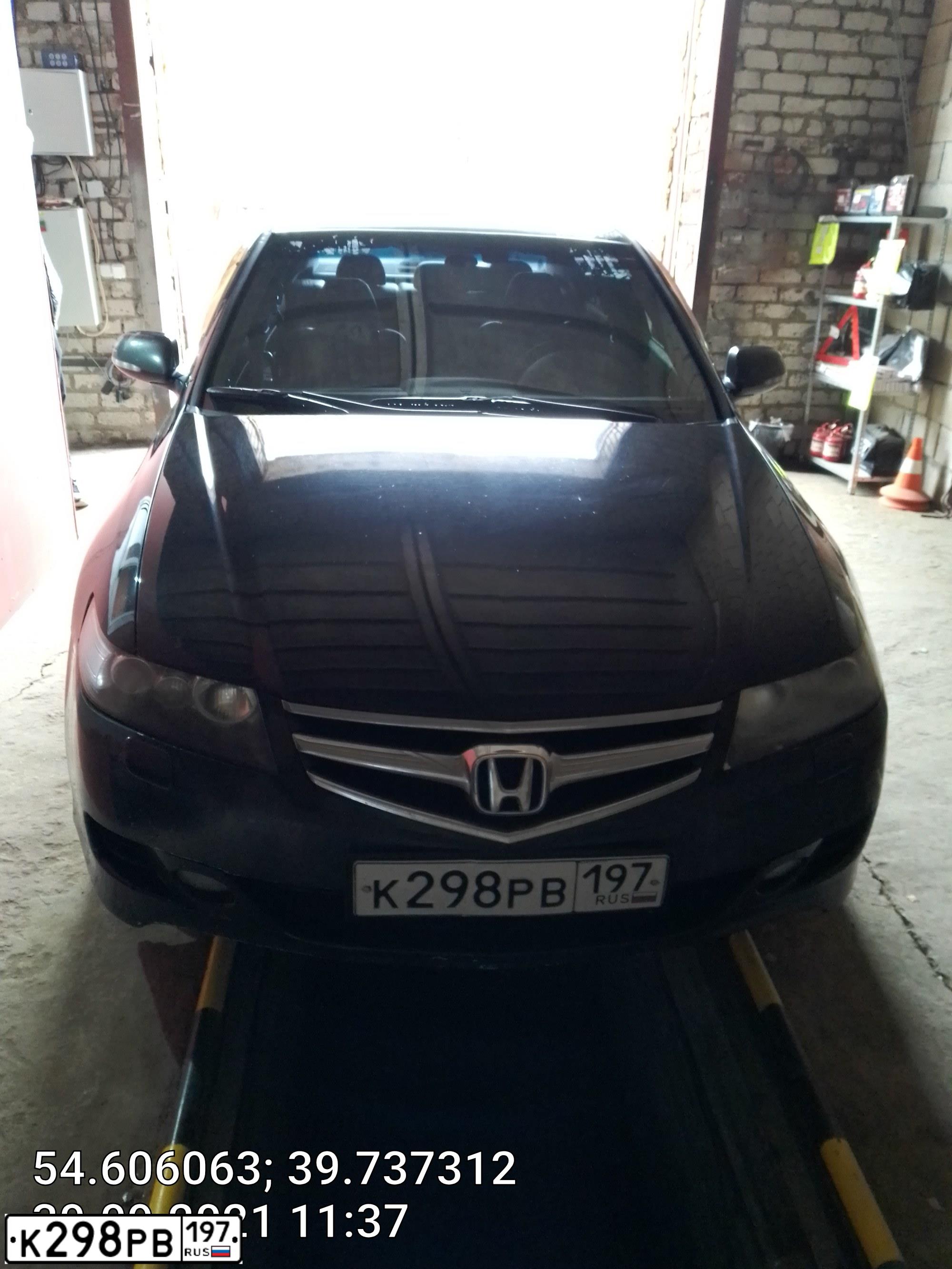 Фото автомобиля HONDA ACCORD, 2007 — госномер К298РВ197. Цвет: ЧЕРНЫЙ