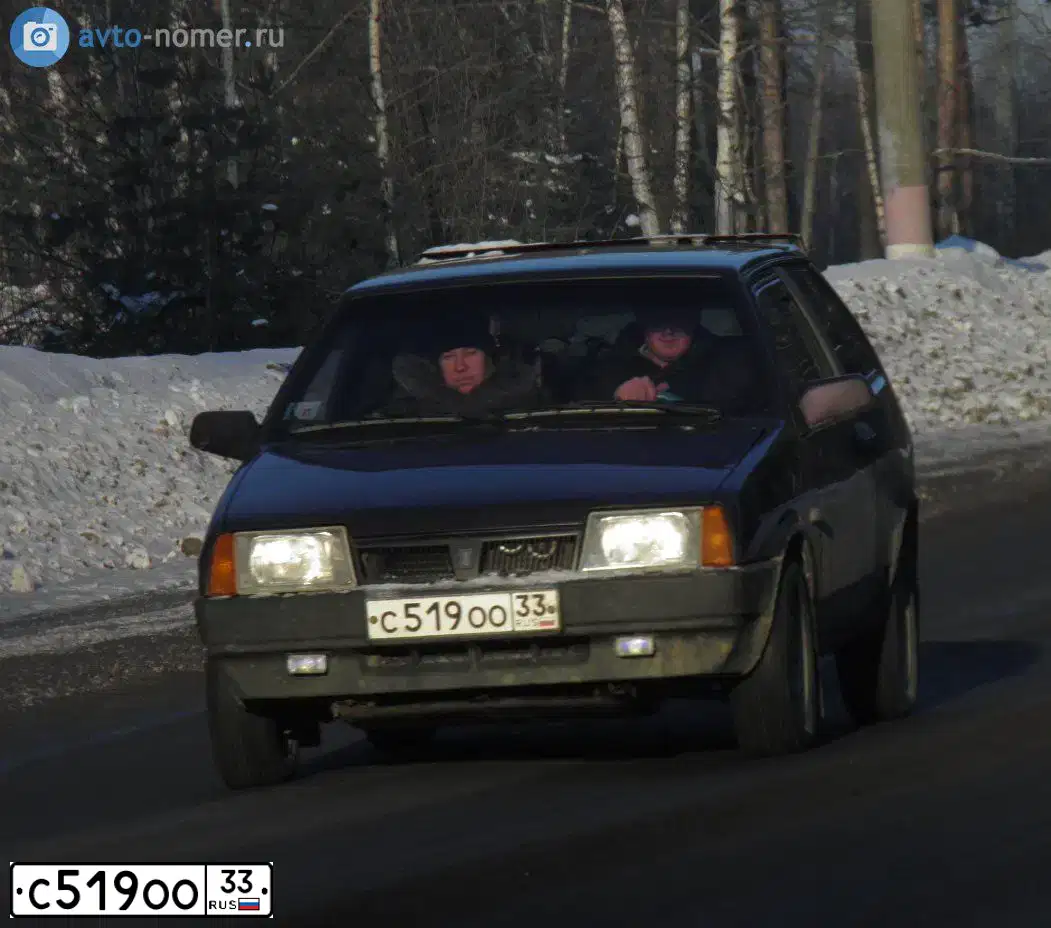 Фото автомобиля LADA 2108 SAMARA, 1999 — госномер М750СТ33. Цвет: ФИОЛЕТОВЫЙ