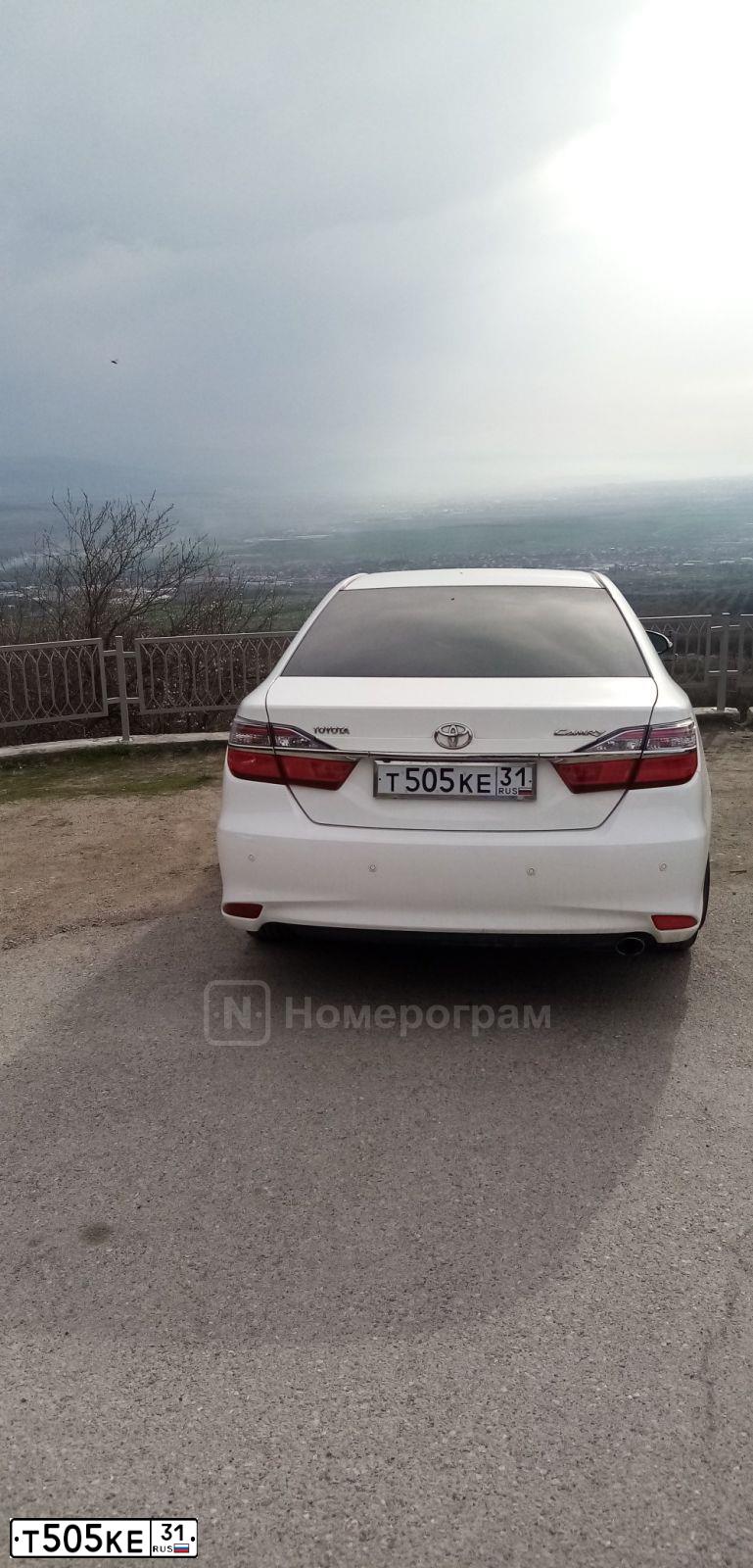 Фото автомобиля TOYOTA CAMRY, 2016 — госномер В042ВВ36