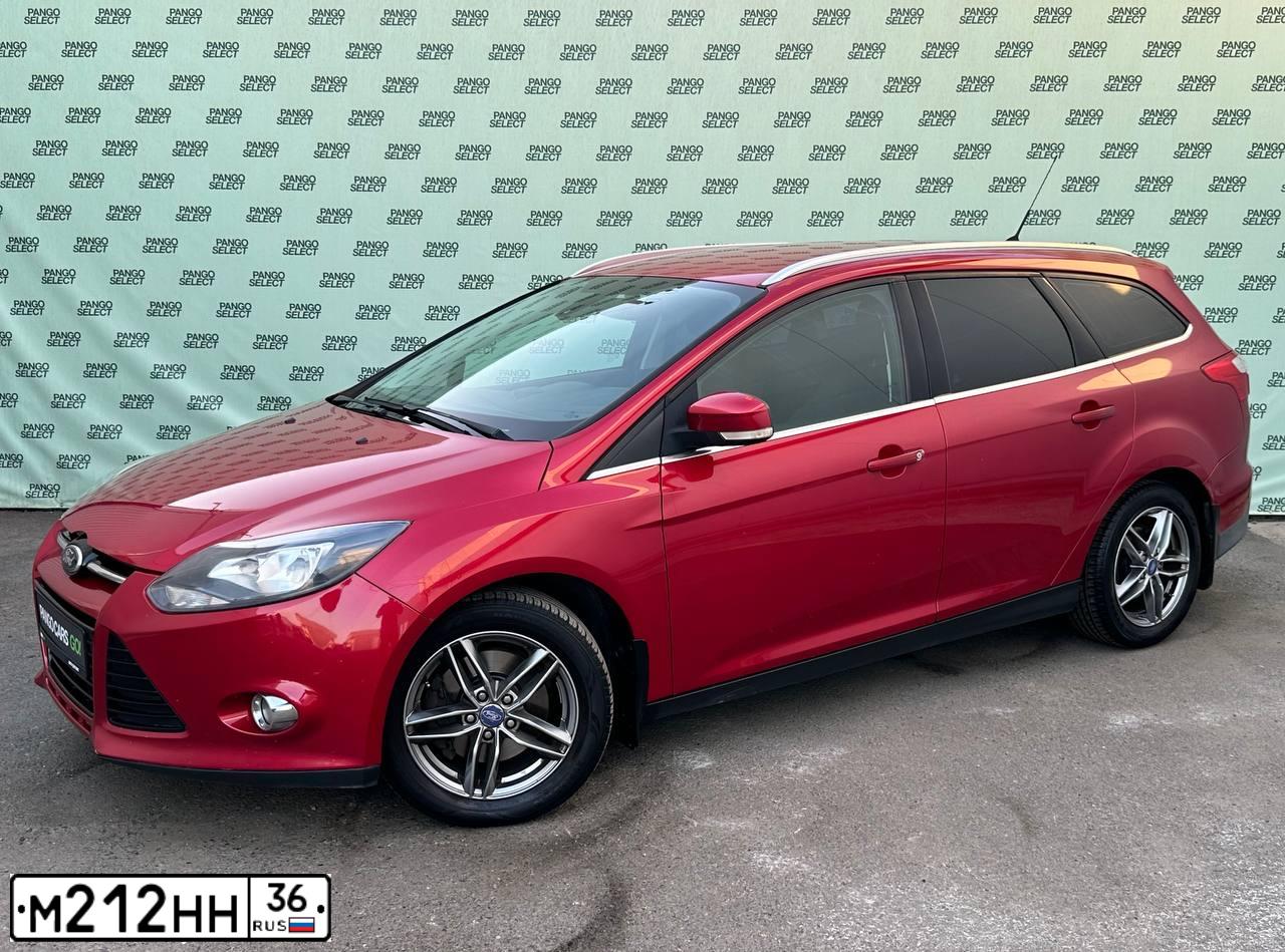 Фото автомобиля FORD FOCUS, 2012 — госномер О442АМ193. Цвет: Красный