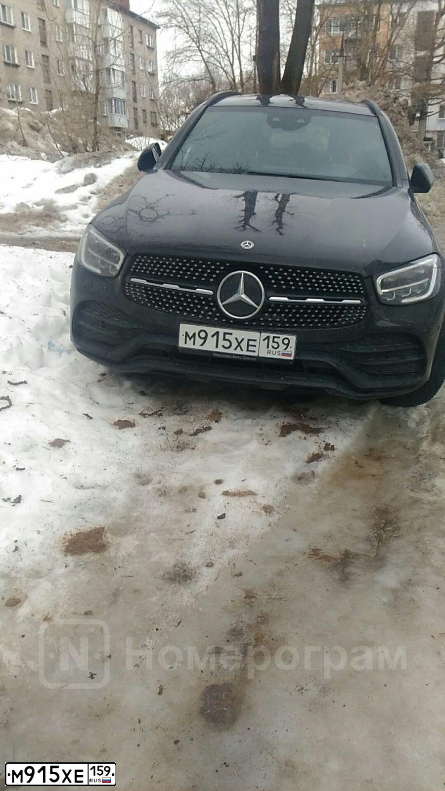 Фото автомобиля MERCEDES GLC-KLASSE, 2020 — госномер Н405АА797. Цвет: ЧЕРНЫЙ